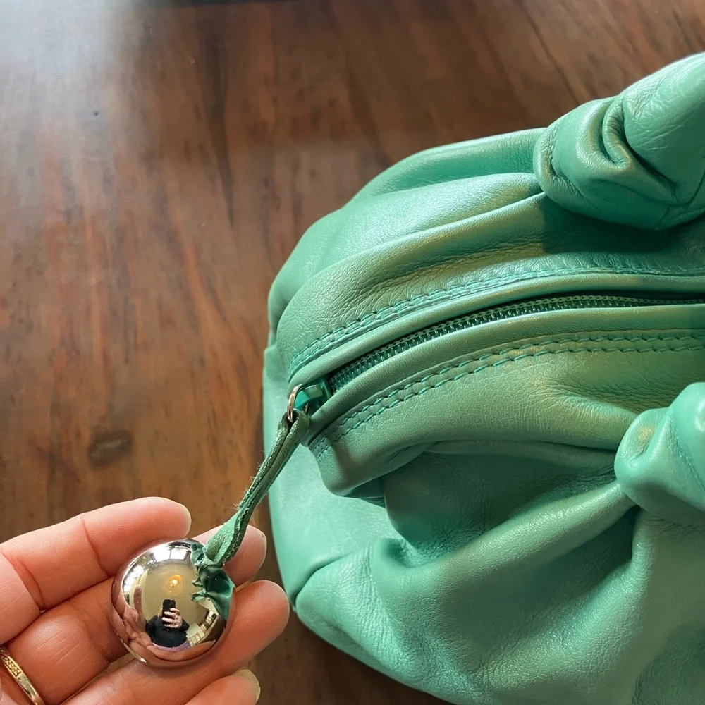 Furla Turquoise Leather Shoulder Bag - Picture 9 of 13